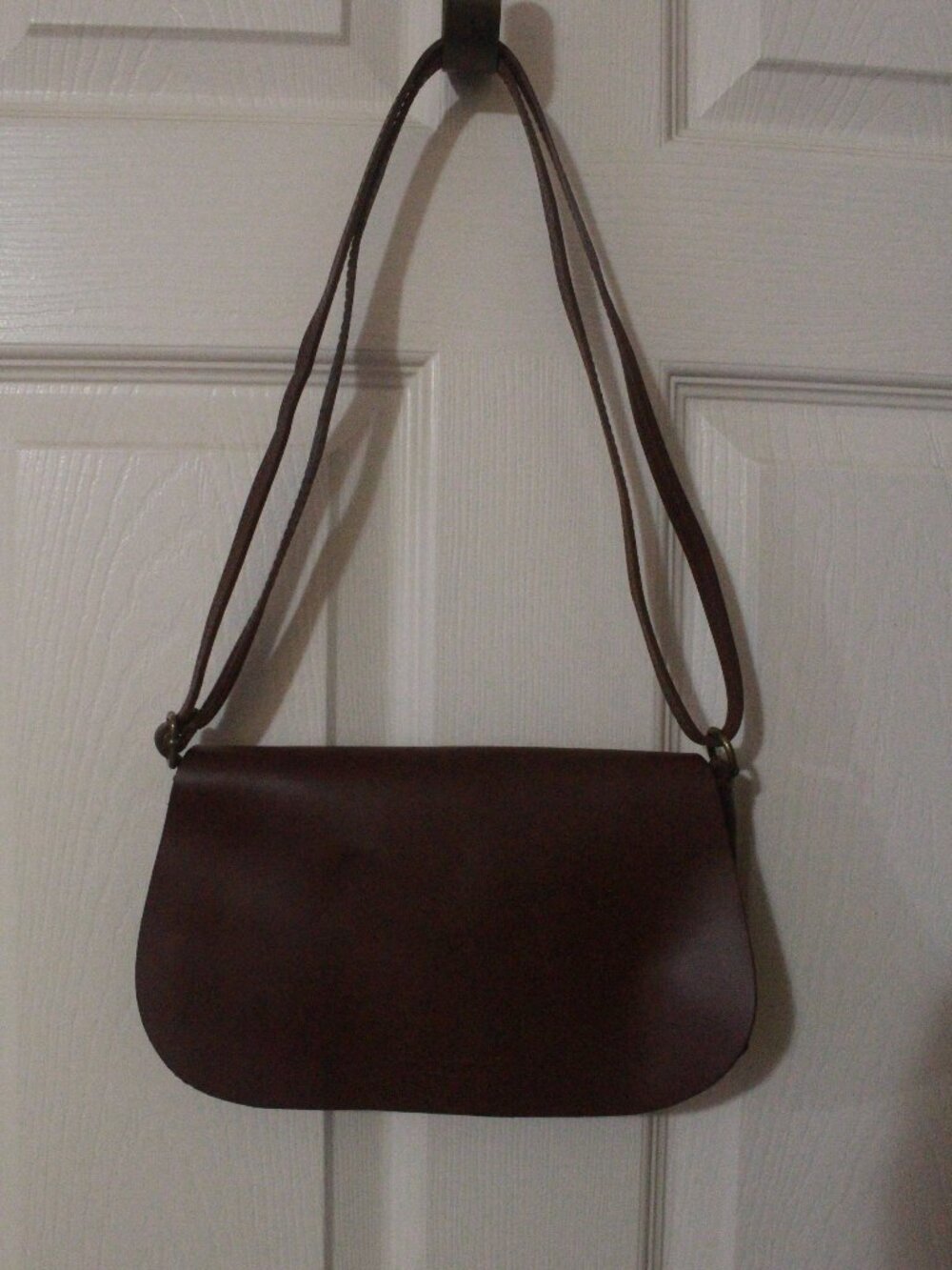 Italian Leather Burgundy Crossbody Bag Adjustable Strap